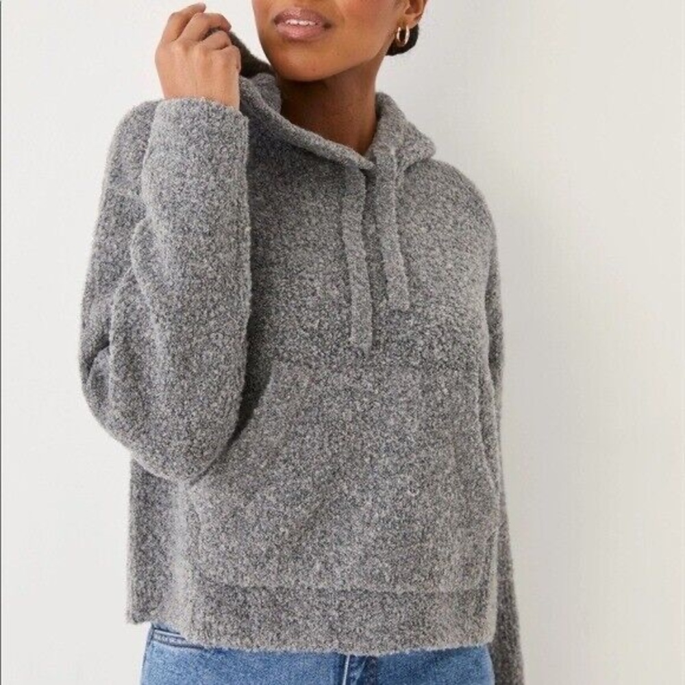 Frank & Oak - Grey Wool blend Hoodie